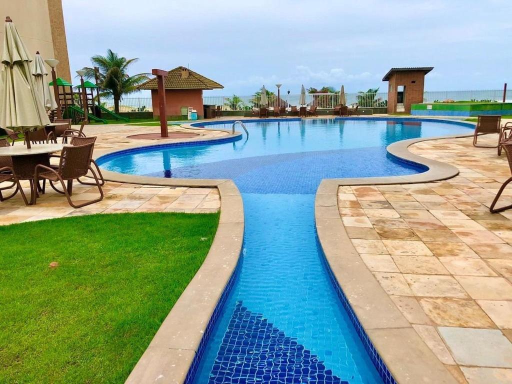 Terramaris - Aptos Vista Mar, Pe Na Areia, Vizinho Ao B Park Aquiraz Extérieur photo